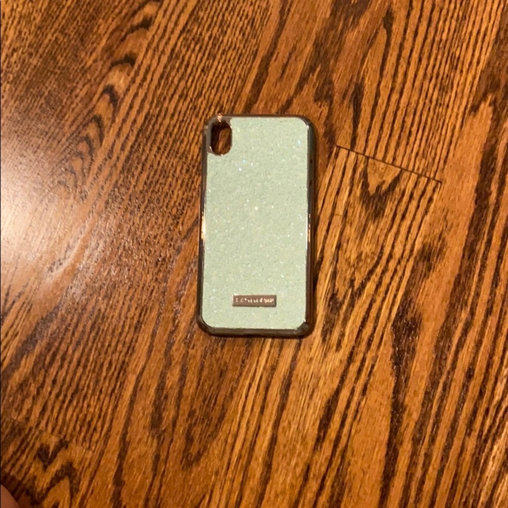Blue sparkly iphone xr case